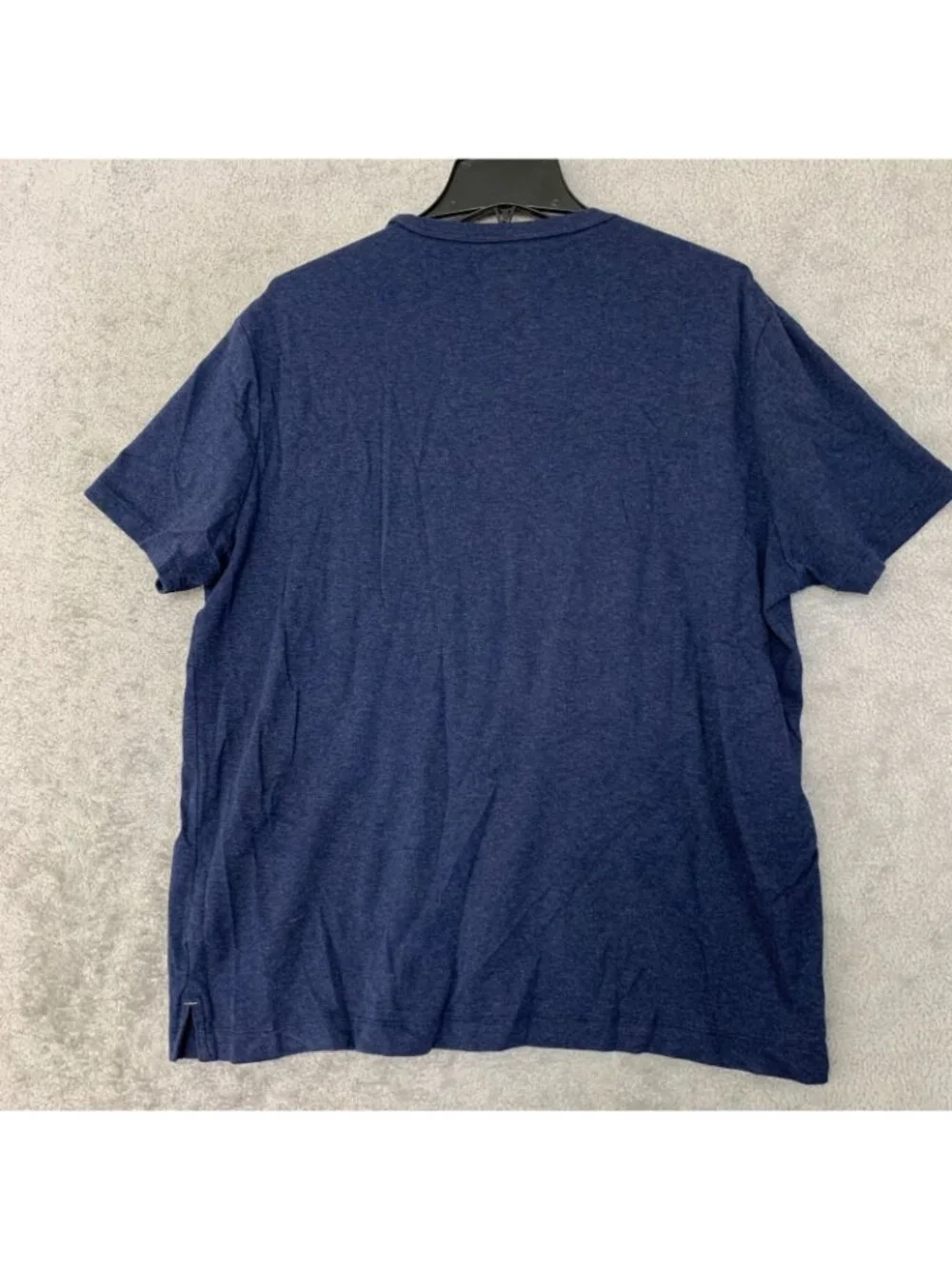 NWOT Banana Republic Luxe Touch Tee Men's L Navy Blue Cotton Short Sleeve Shirt